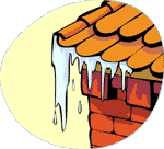 Melting snow and ice